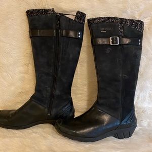 Merrill women’s 11 leather & suede boots